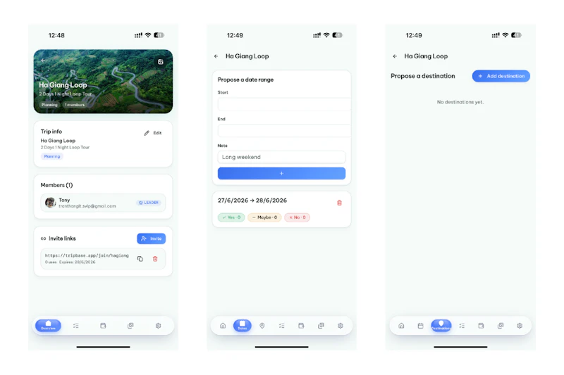 TripBase screenshot 2
