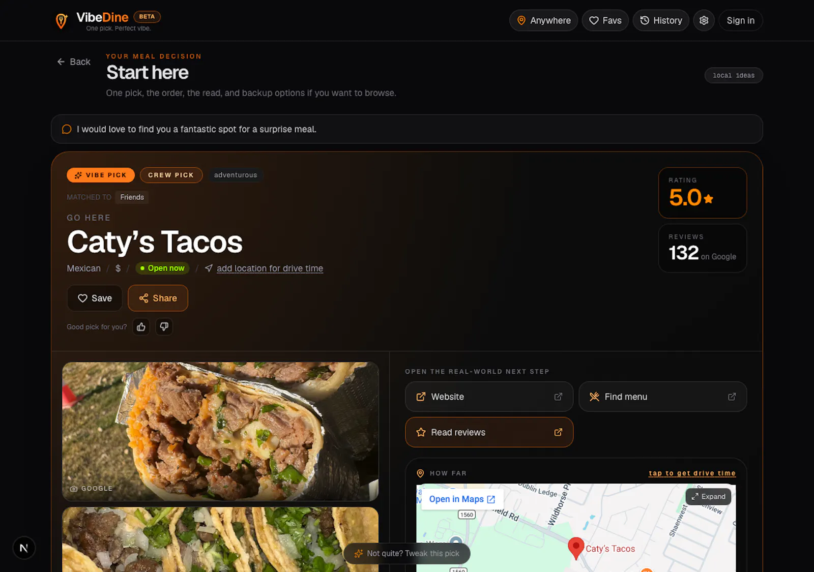 VibeDine screenshot 4
