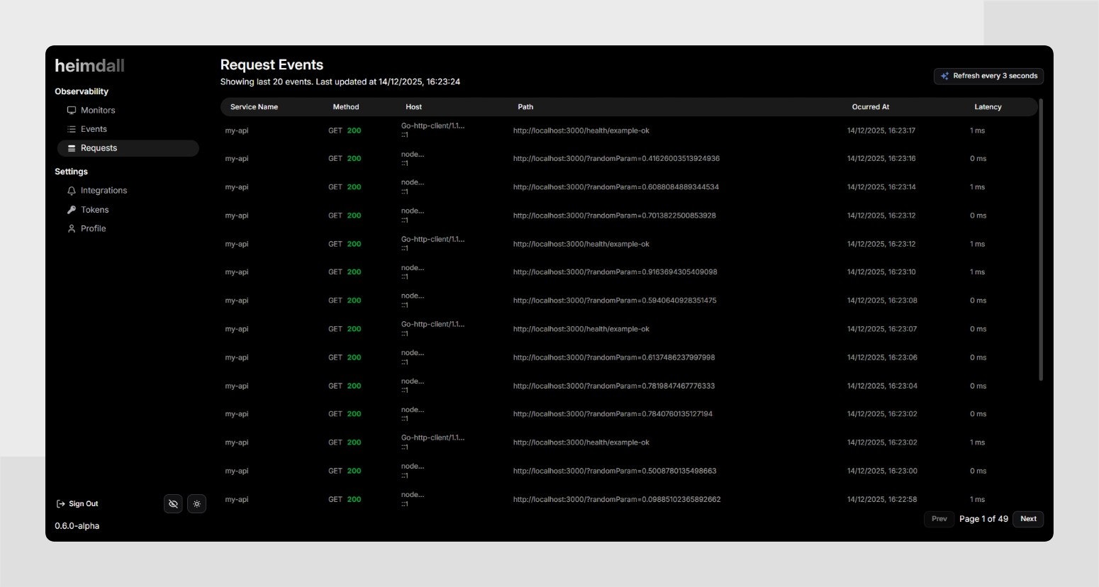 Heimdall - Screenshot 4 showing product features and functionality