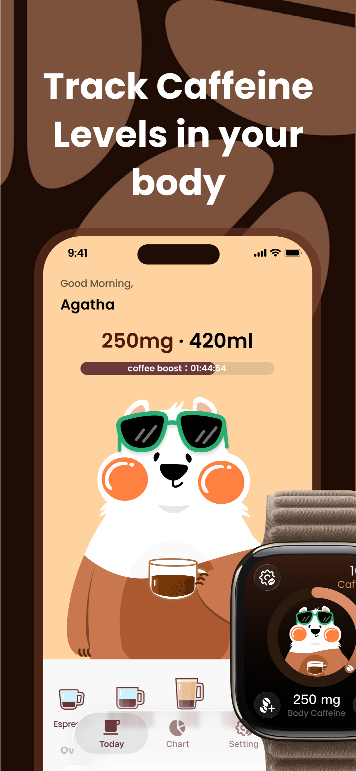 CoffeeWatch – Caffeine Tracker gallery image