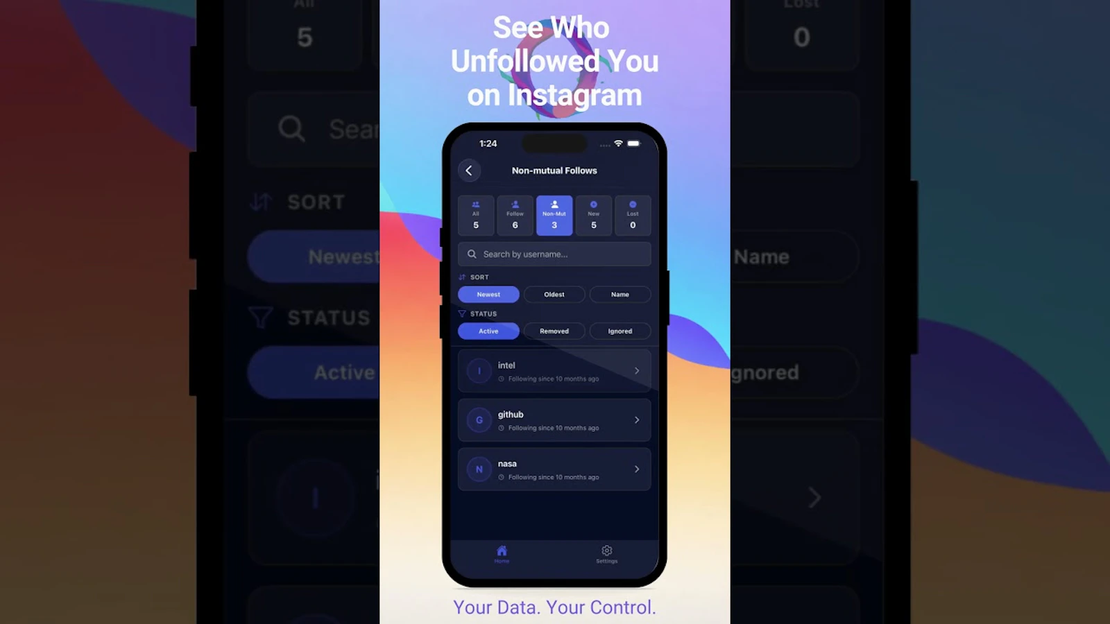 Unfollowify screenshot 1 (video preview)