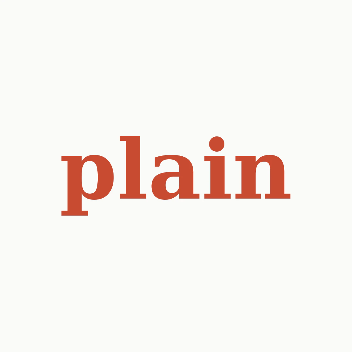 Plain logo