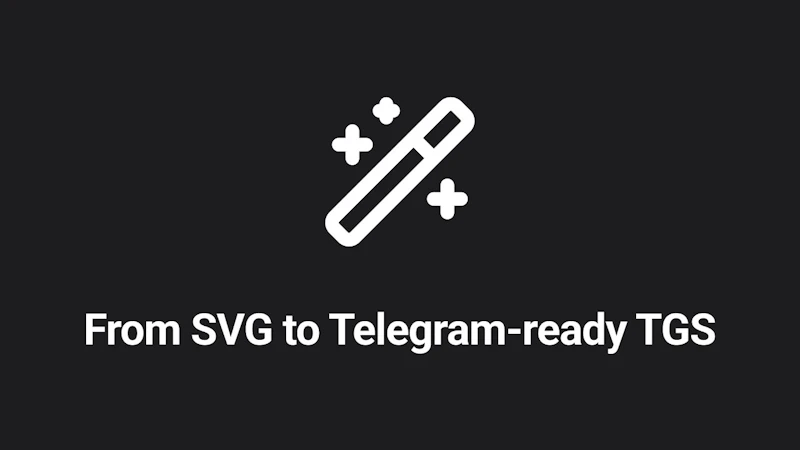 SVG to TGS Converter screenshot 1 (video preview)
