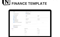 Notion Accounting & Finance Template media 1