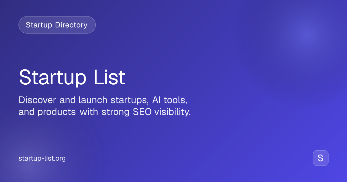 Startup List gallery image