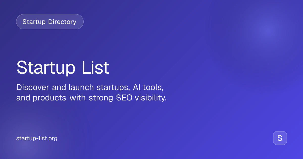 Startup List 截图