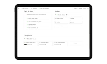 The Notion "Goals Zone" gallery image