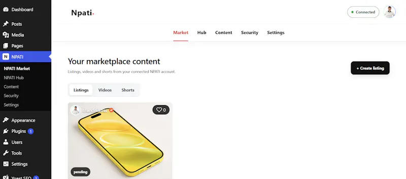 NPATI Content Automation screenshot 1