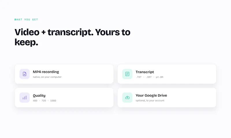 Record Google Meet locally screenshot 4