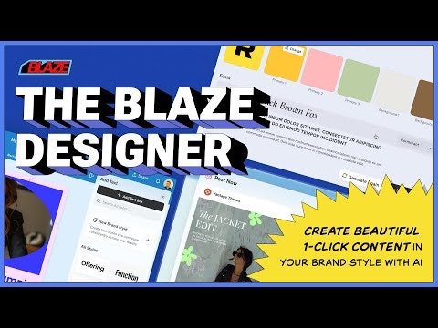 startuptile Blaze Designer-Create beautiful 1-click content in your brand style with AI