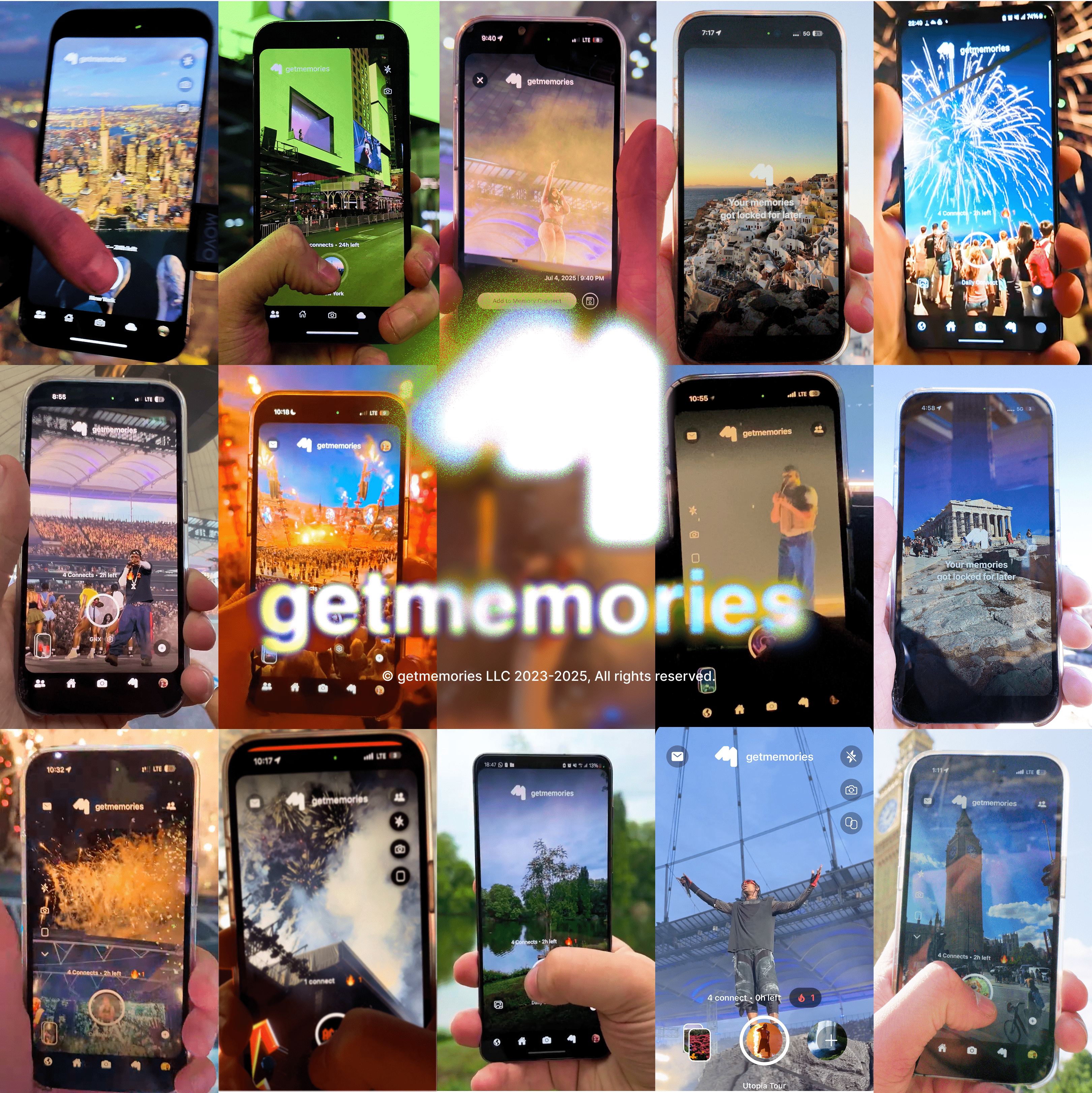 getmemories - Main screenshot showing features and interface