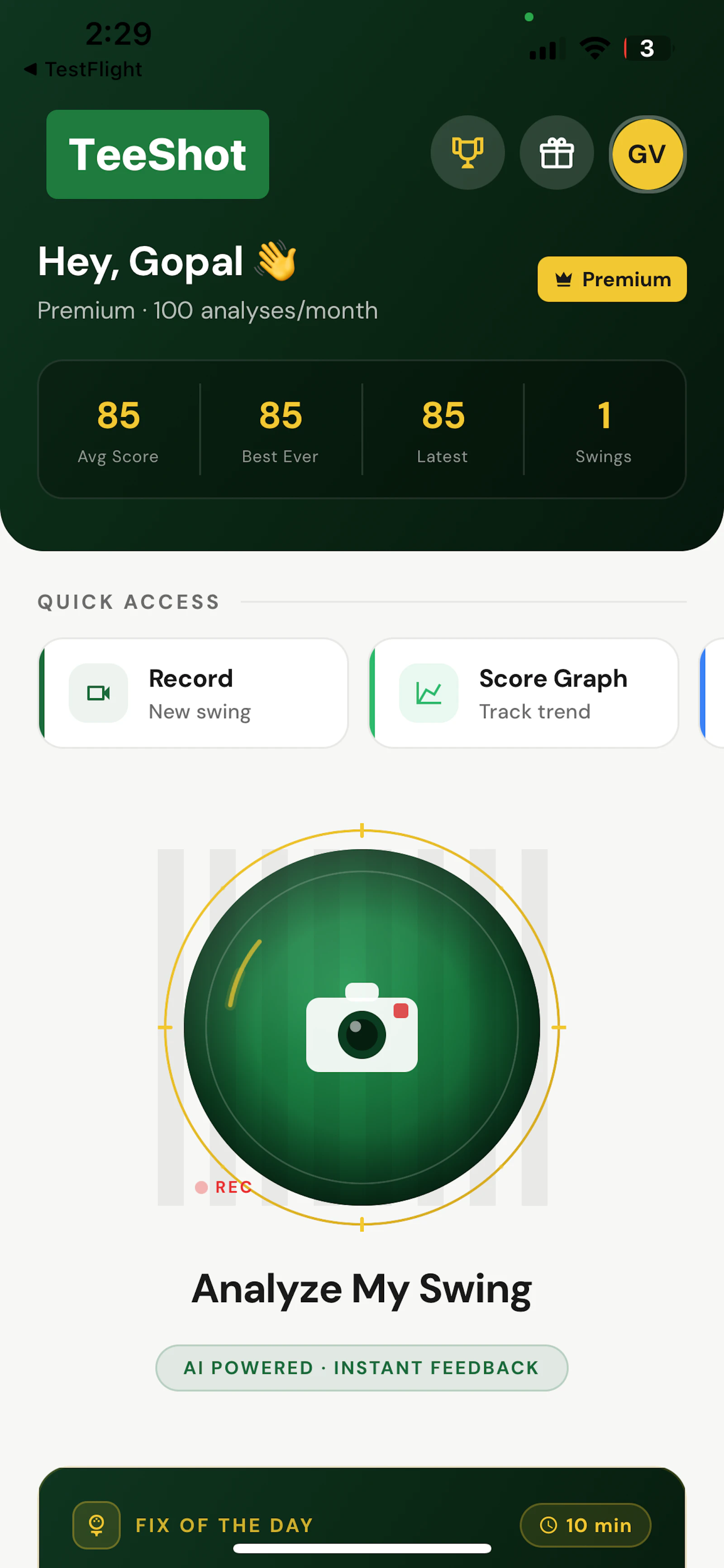 Tee-shot screenshot 4