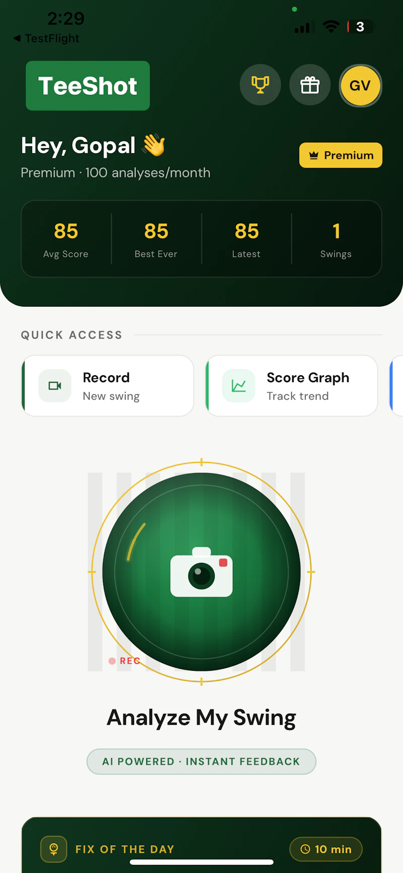 Tee-shot screenshot 4
