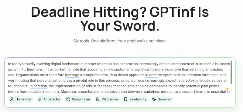 GPTinf screenshot 5