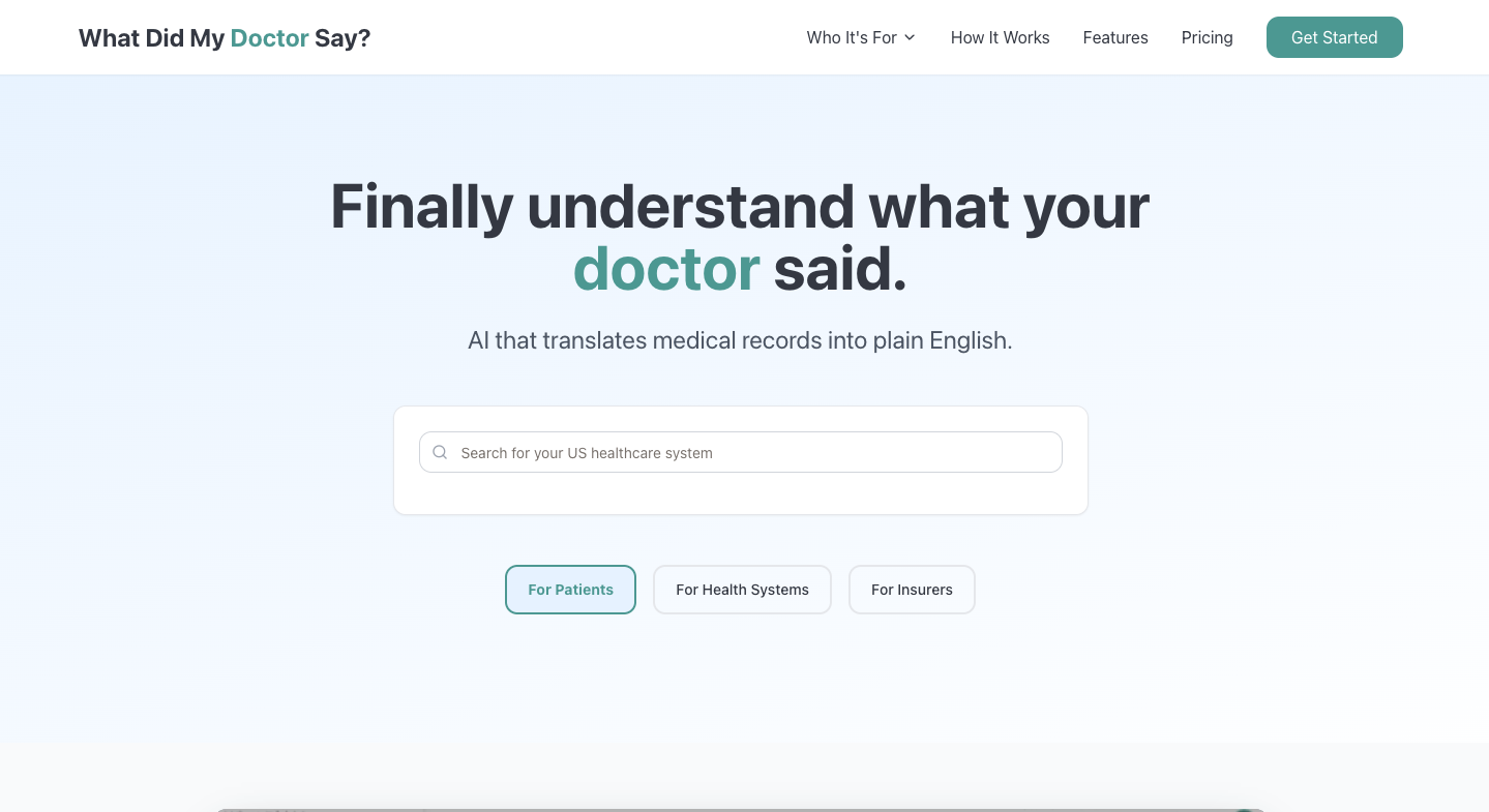What Did My Doc Say? media 2