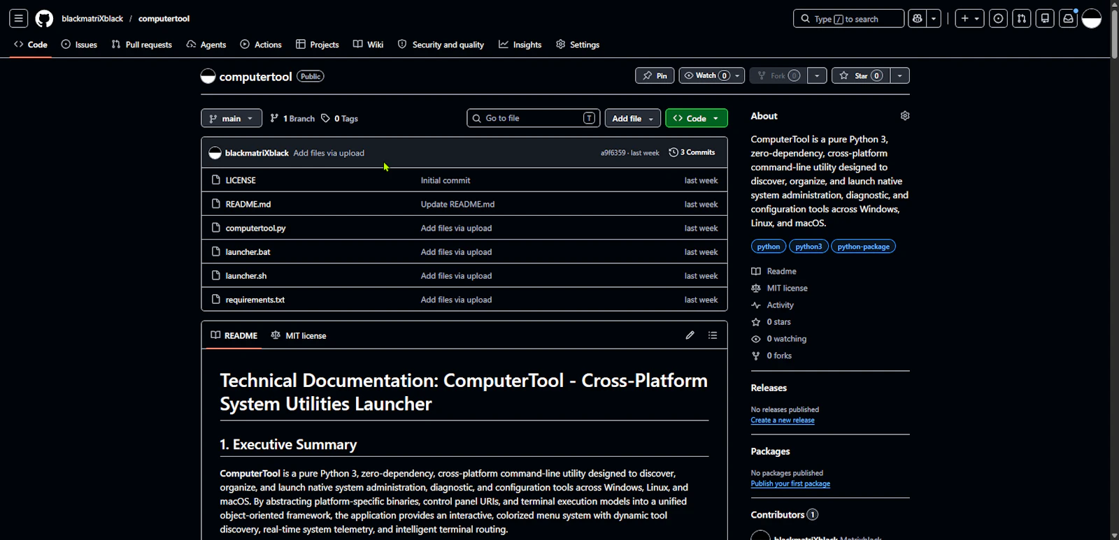 GitHub-computertool screenshot 1