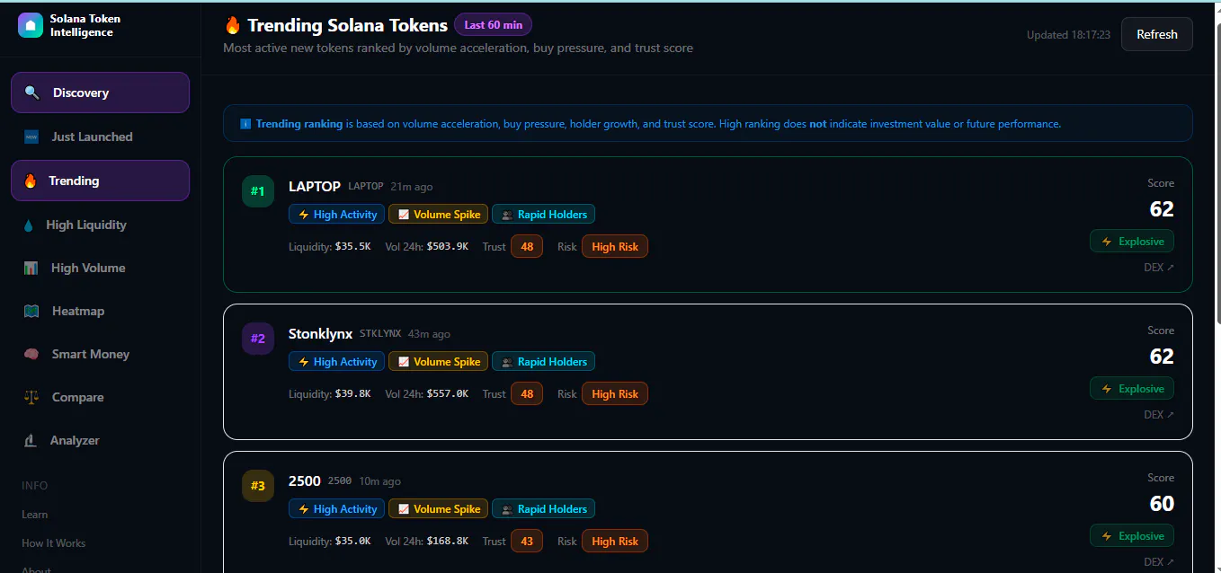 Solana Token Scanner gallery image