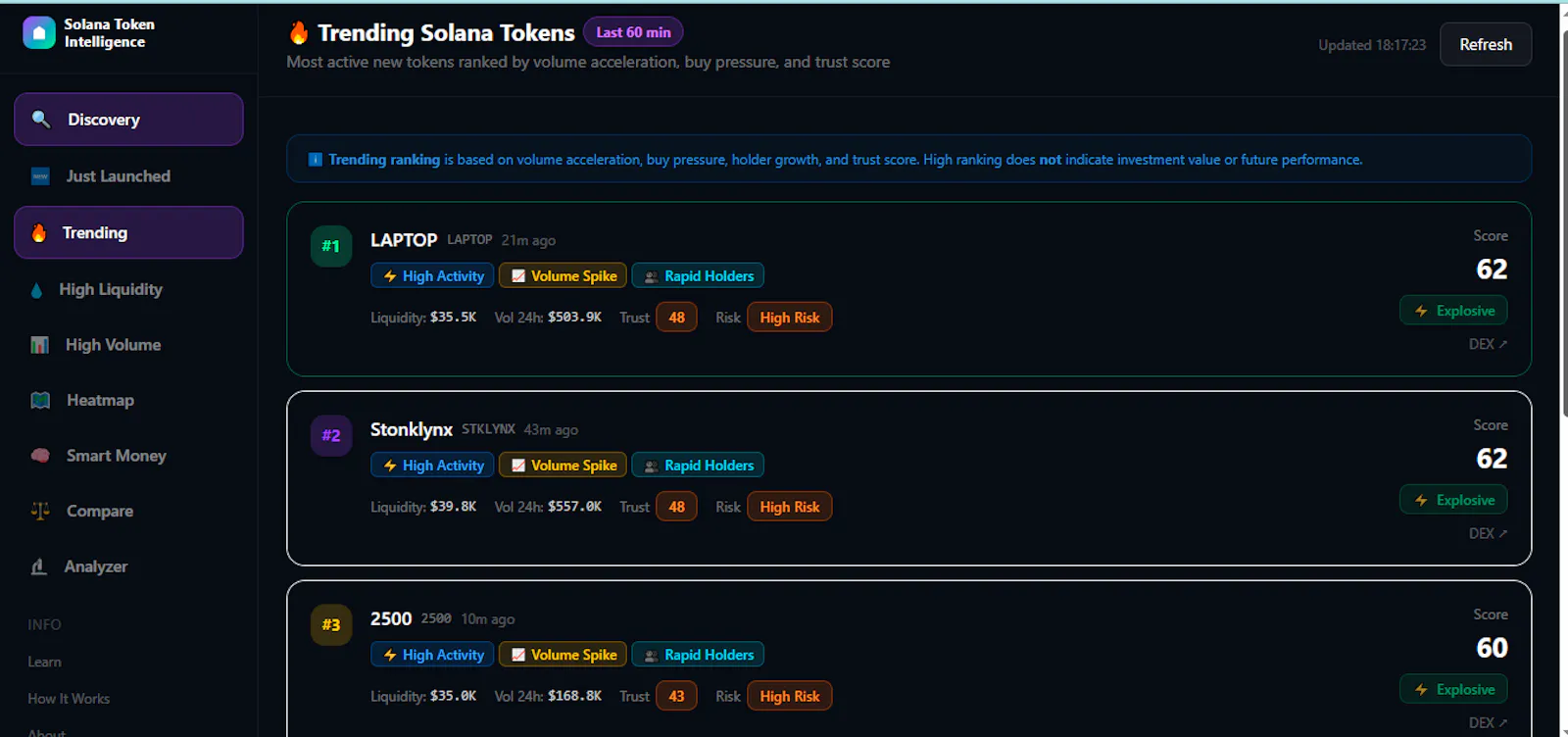 Solana Token Scanner screenshot 3