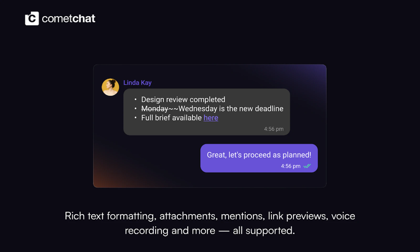 Compact Message Composer by CometChat screenshot 4