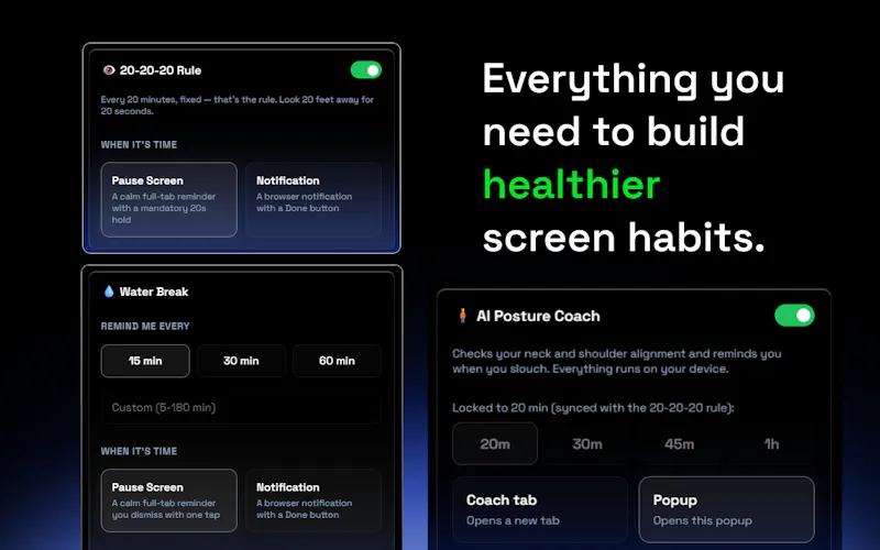 GetYourLifeBack Extension screenshot 2