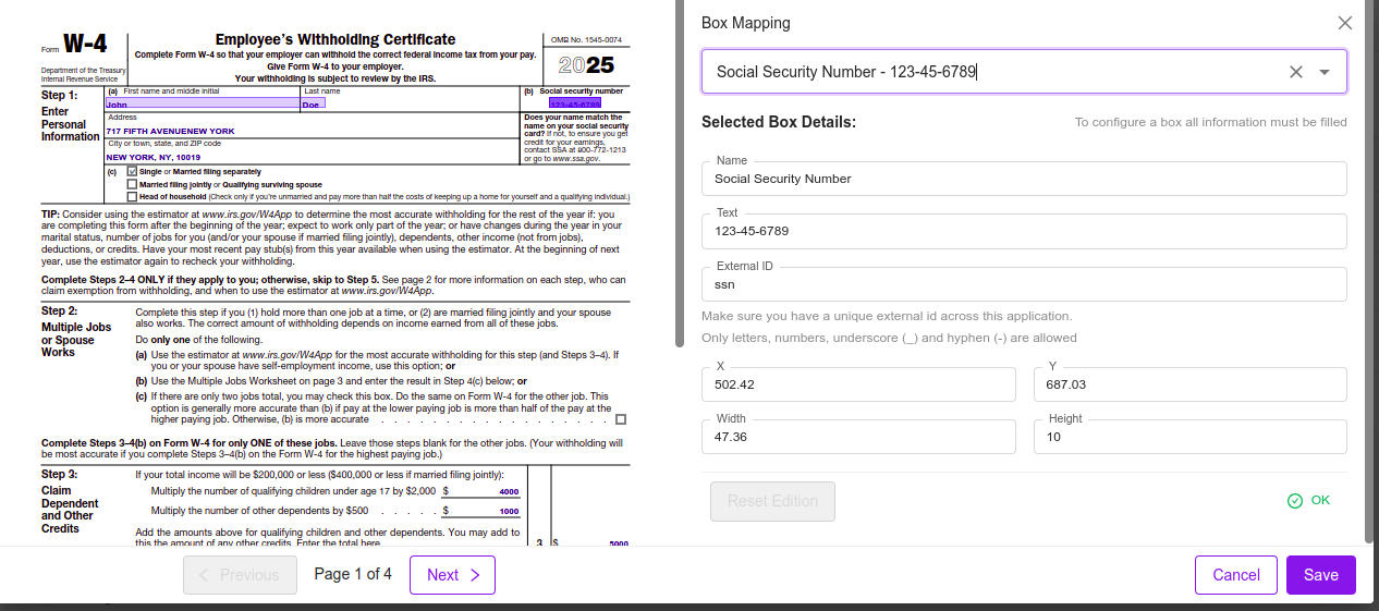 PDF Extractor API - Screenshot 2 showing product features and functionality