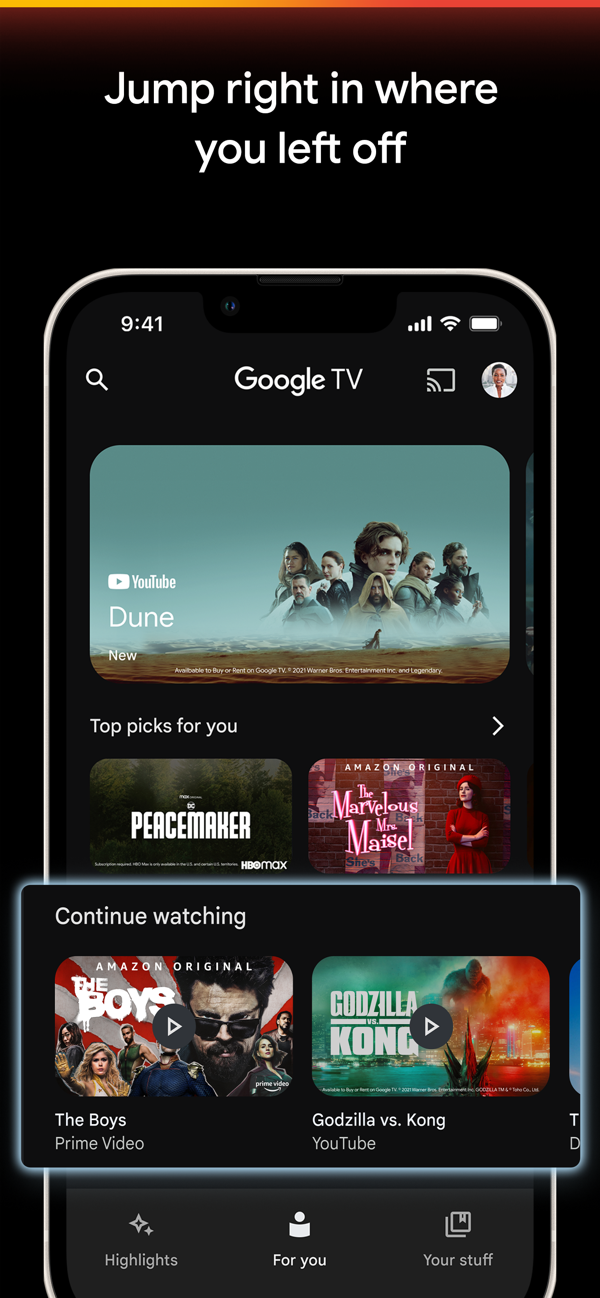 Приложение Google TV для iOS - Развлечения, которые вы любите, с помощью Google медиа 4