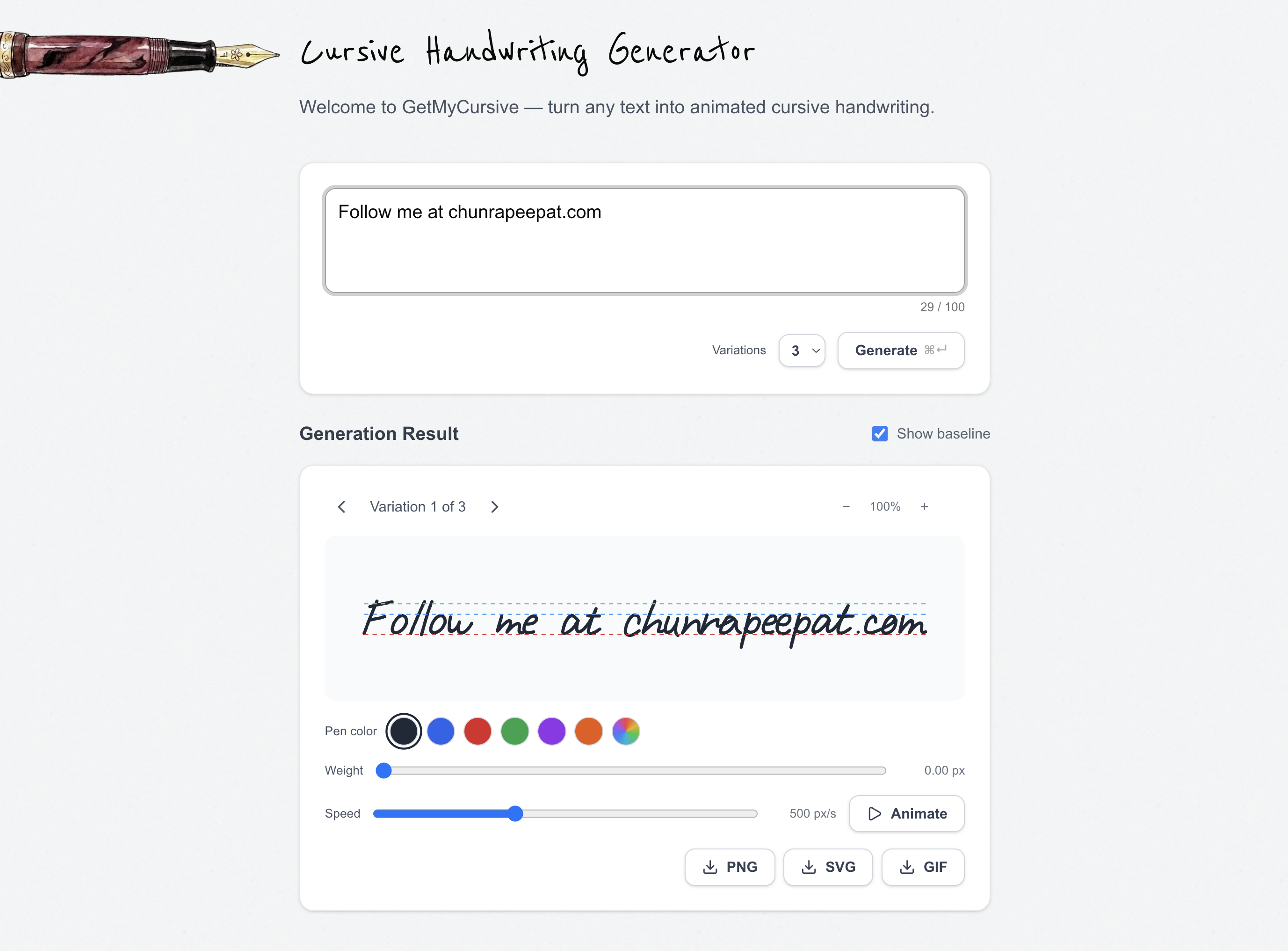 GetMyCursive gallery image