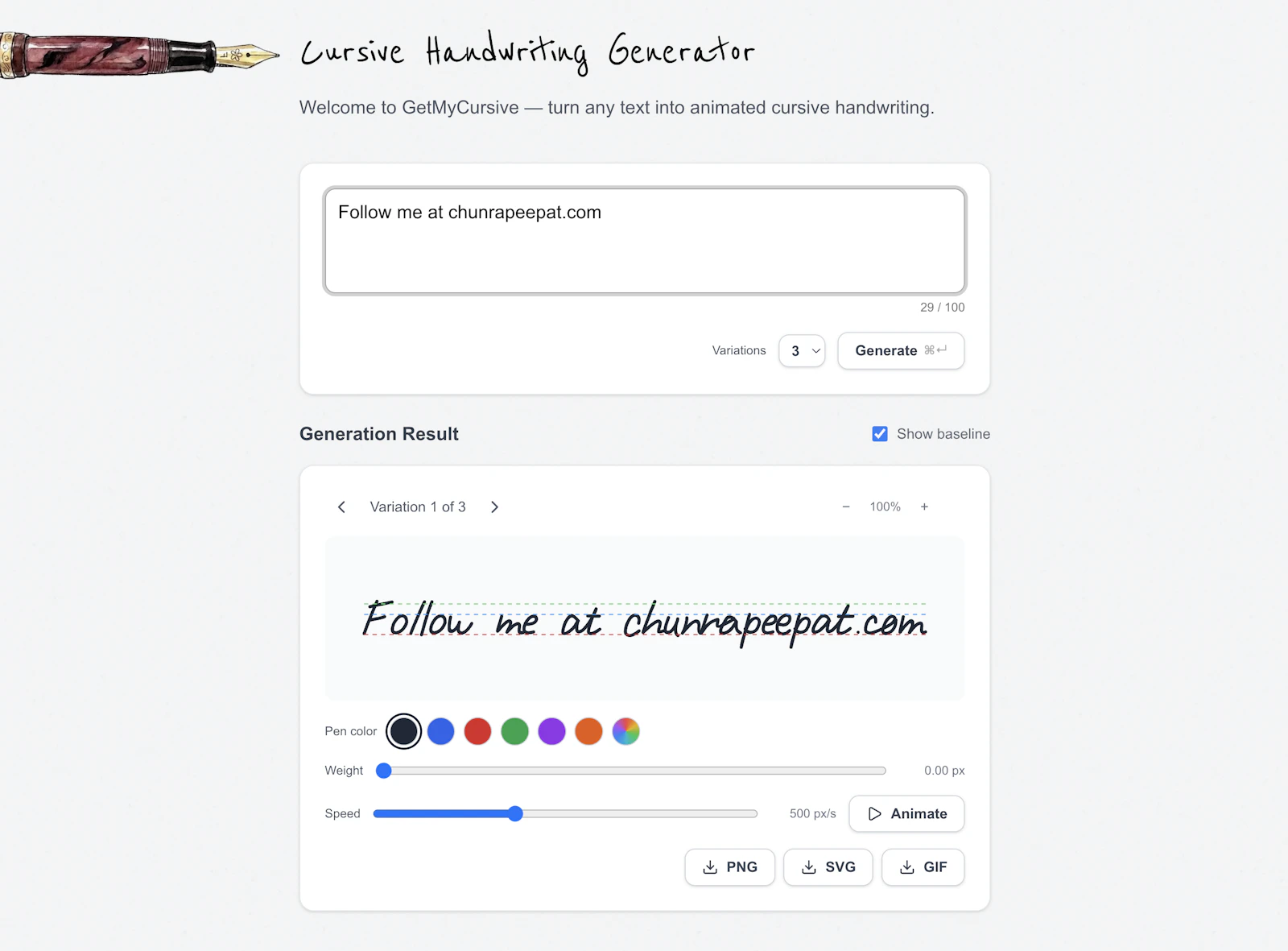 GetMyCursive screenshot 3
