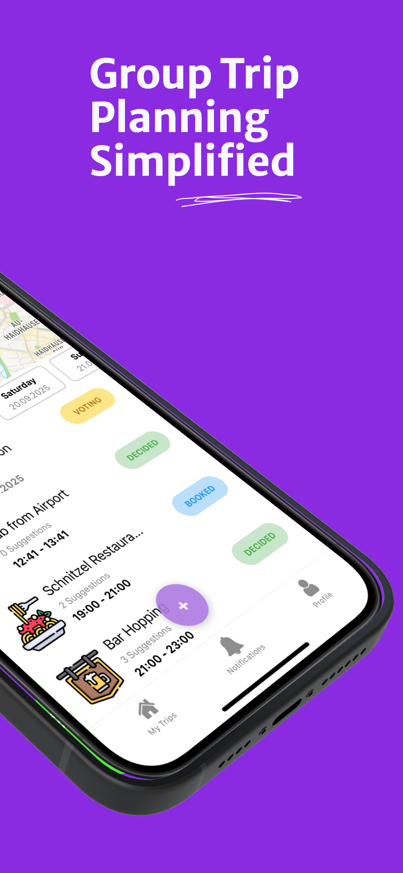 FlowTrip - AI Group Trip Planner App gallery image