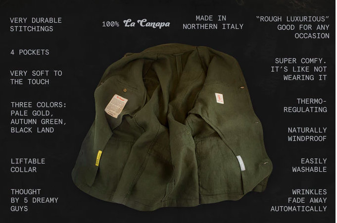 Luxurious Hemp Jacket (Kickstarter) gallery image