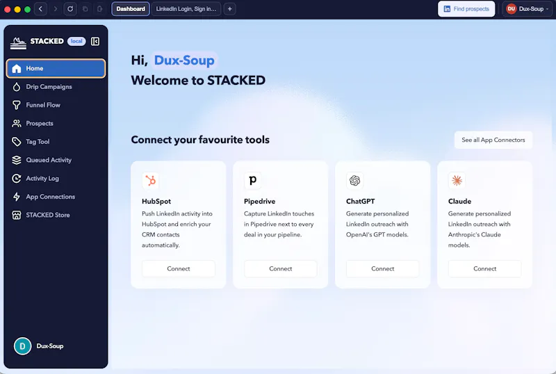 STACKED, powered by Dux-Soup screenshot 2