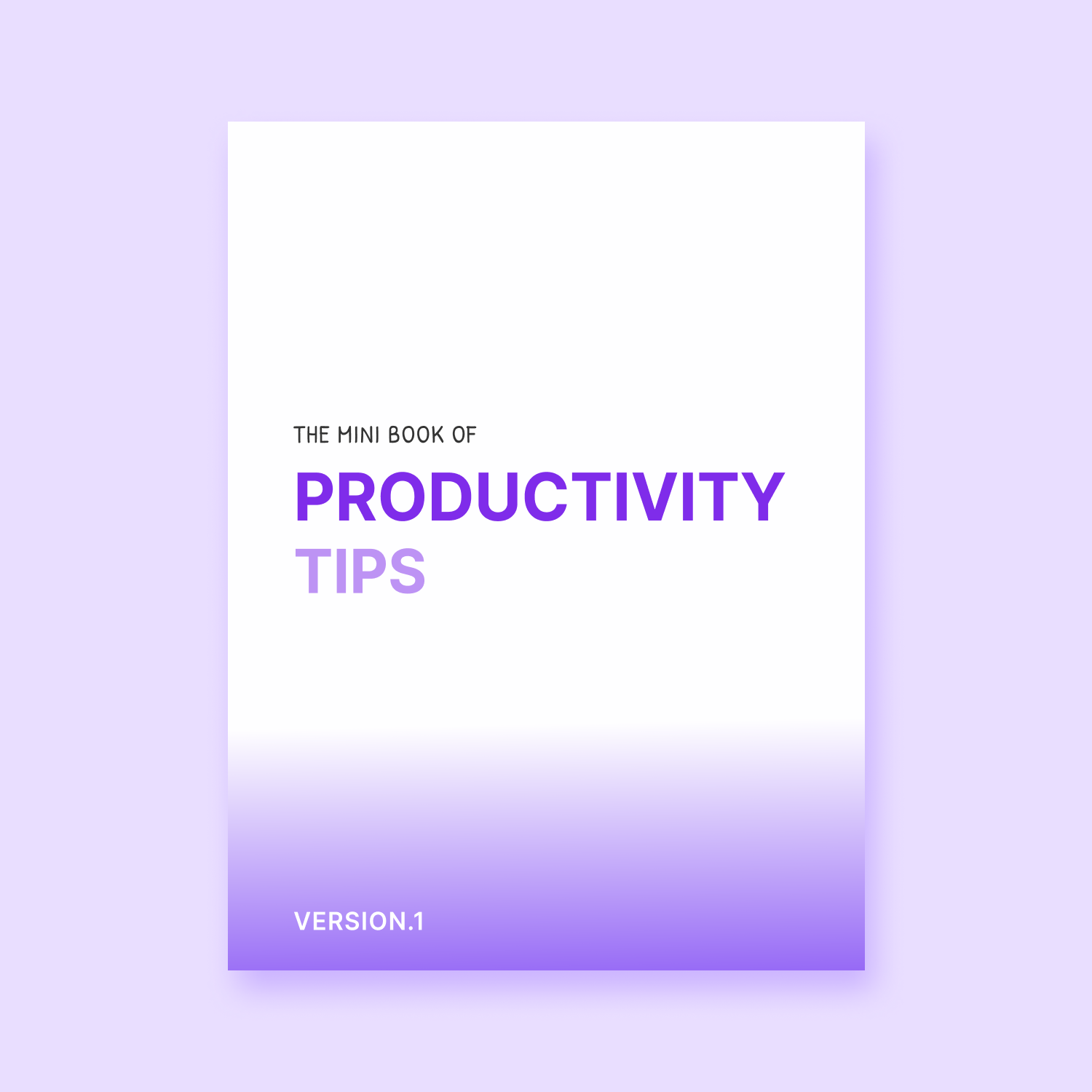 Mini Book of Productivity Tips 📘