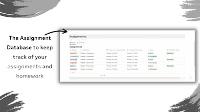 The Student Dashboard | Notion Template gallery image