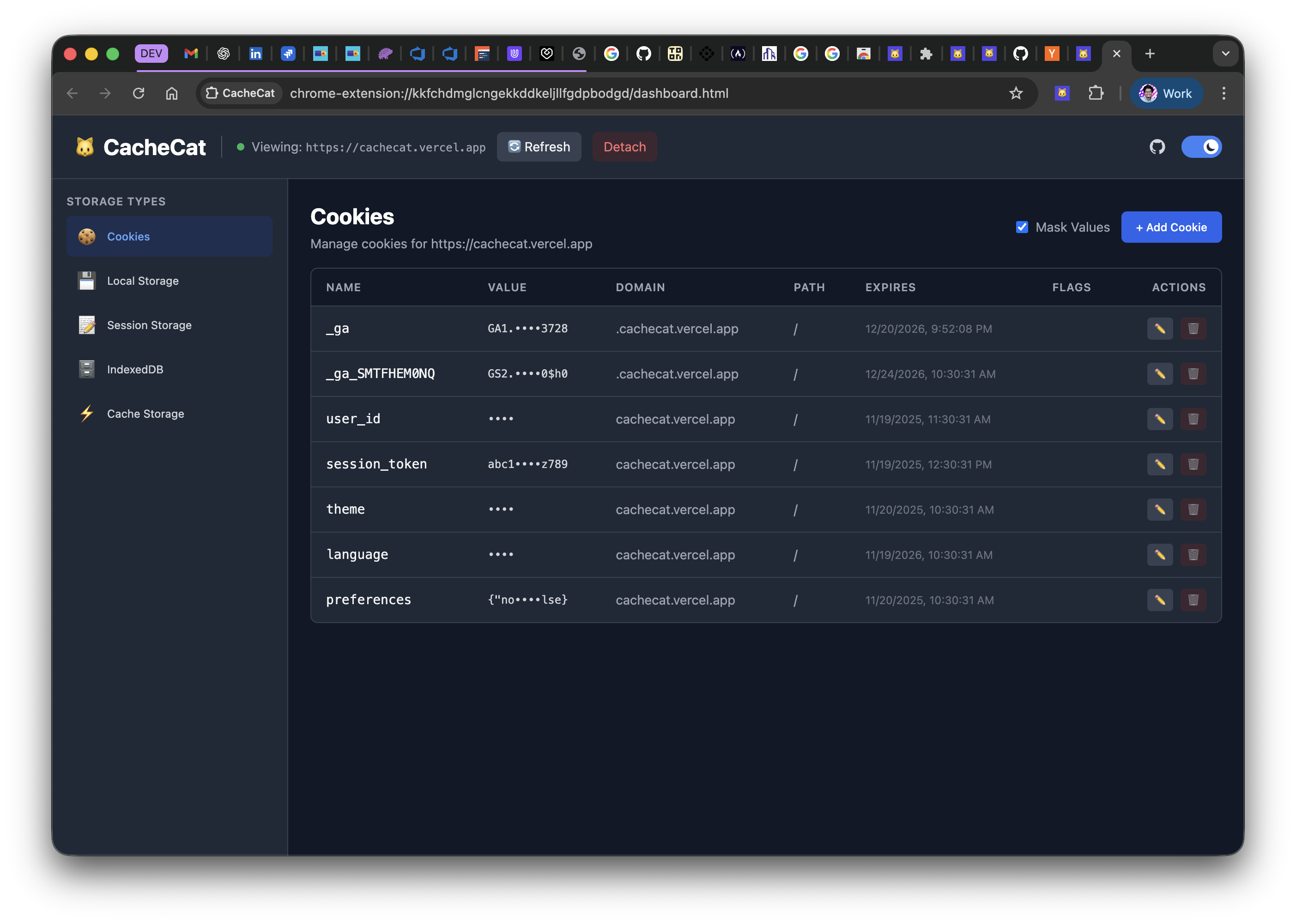 CacheCat - Screenshot 2 showing product features and functionality