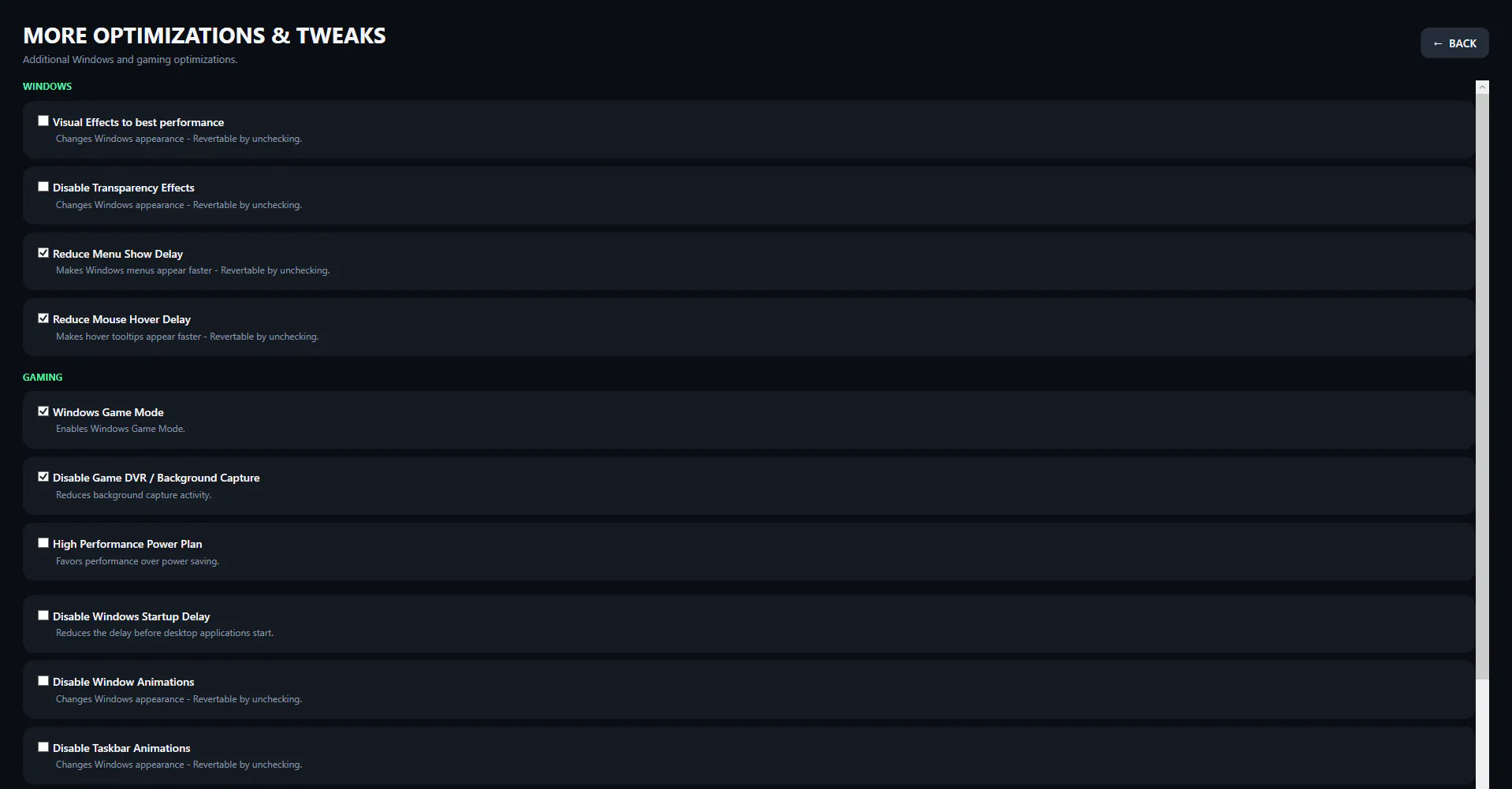 MázliBoost™  Windows Gaming Optimization gallery image
