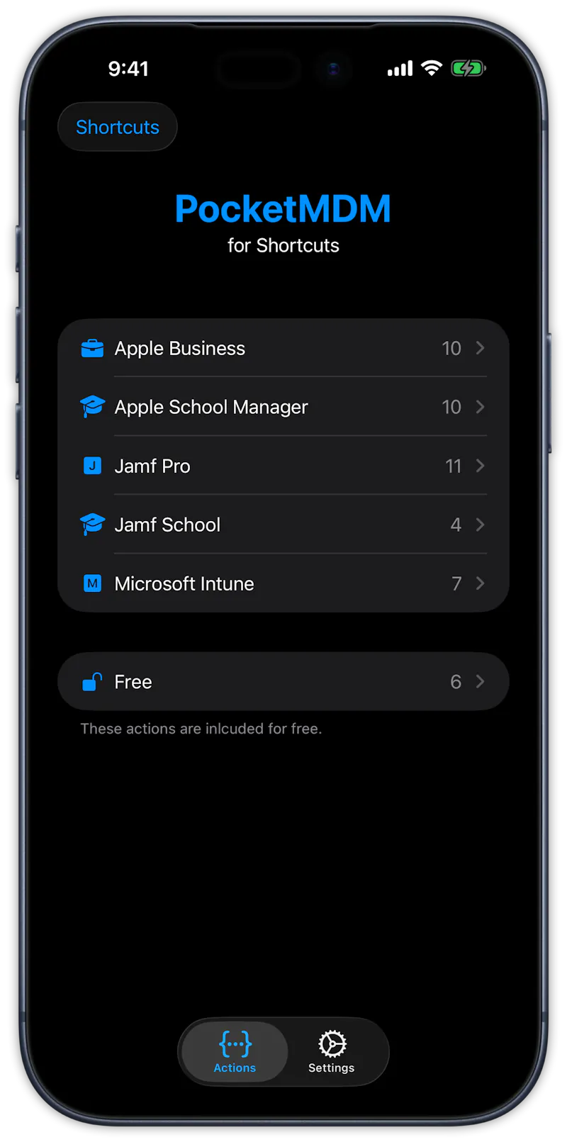 PocketMDM screenshot 1