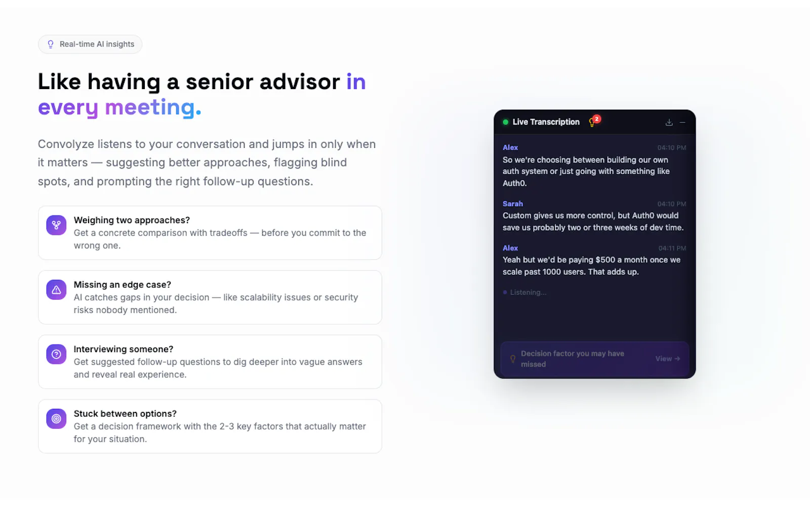 Convolyze - AI Meeting Notes & FactCheck screenshot 4