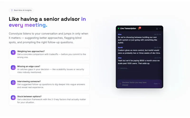 Convolyze - AI Meeting Notes & FactCheck screenshot 4