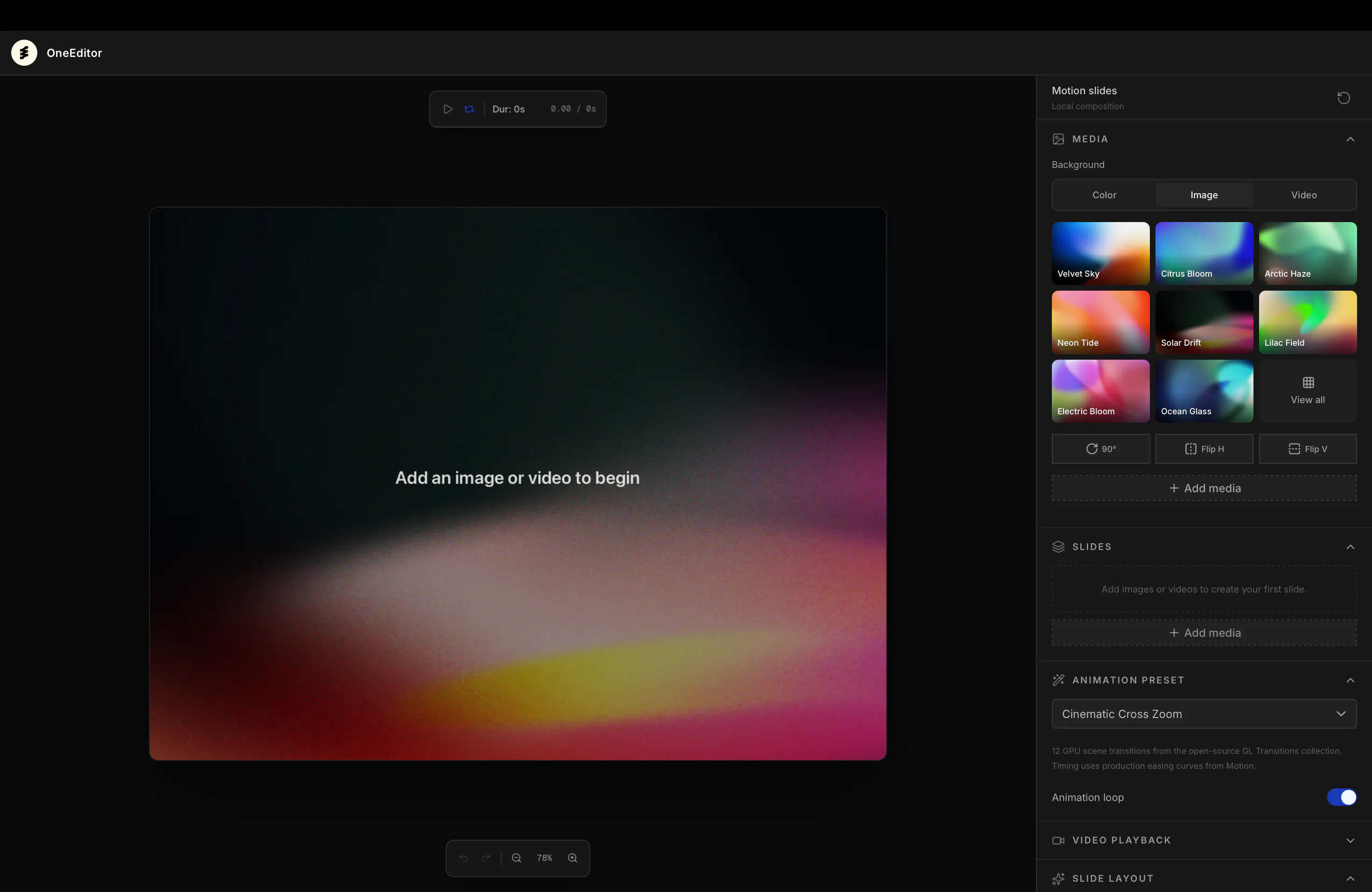OneEditor gallery image