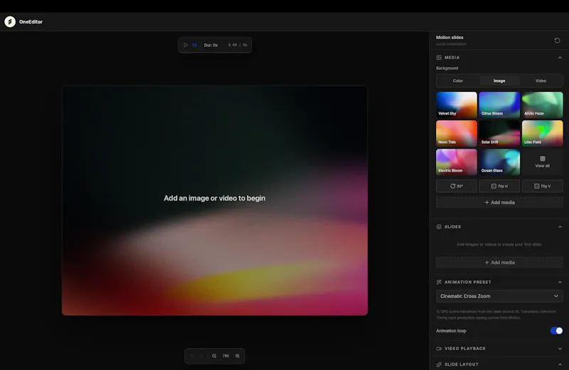 OneEditor screenshot 1