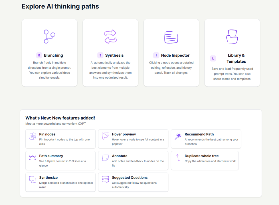 OXPT - Screenshot 4 showing product features and functionality