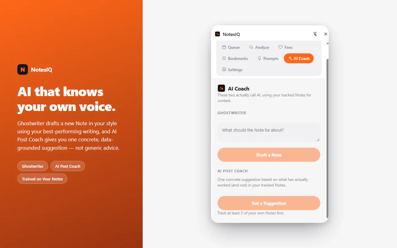 NotesIQ - Substack Notes Analytics  gallery image