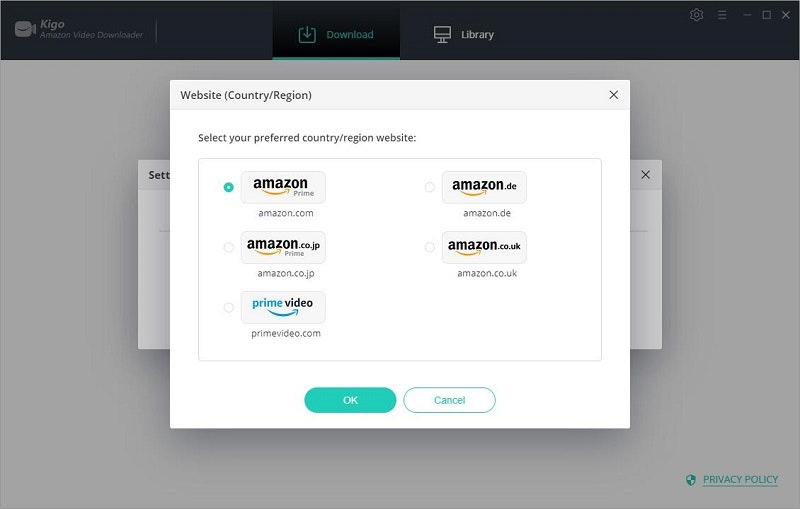 Descargador de video Kigo Amazon media 5