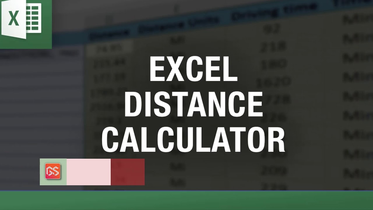 Excel Driving Distance Calculators gallery image