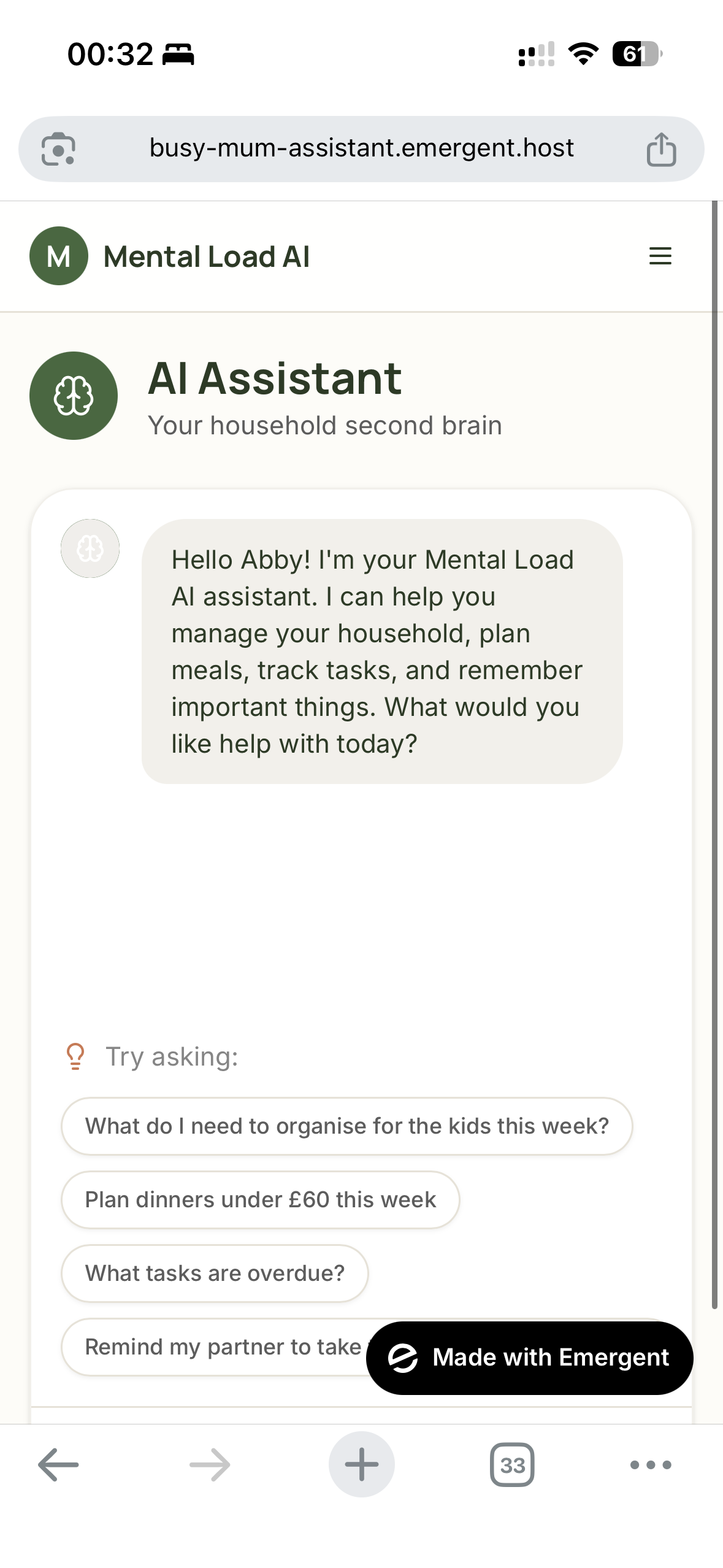Mental Load AI - Screenshot 4 showing product features and functionality
