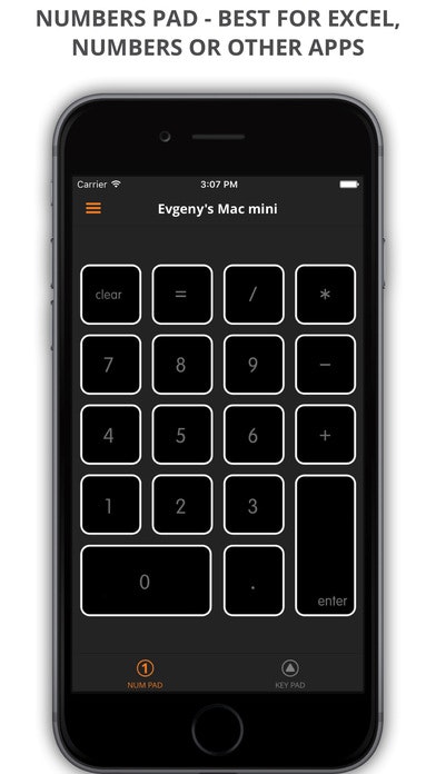 Numbers and Key Pad for Mac