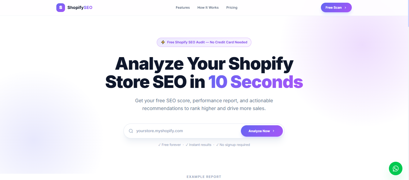 ShopifySEO — Analyze Your Shopify Store