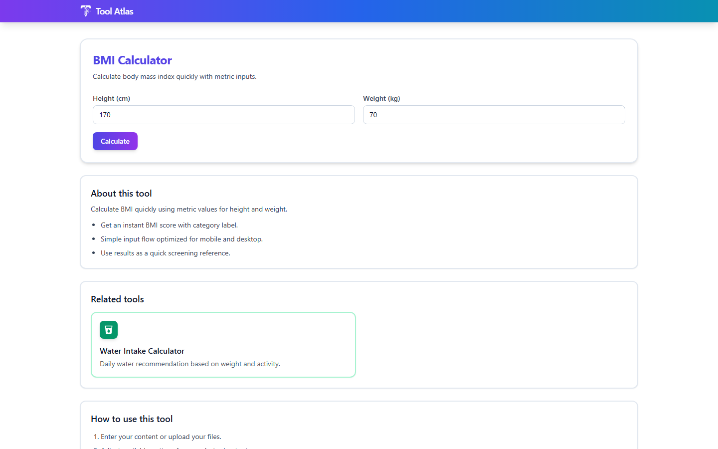 Tool Atlas: Free Online Toolbox gallery image