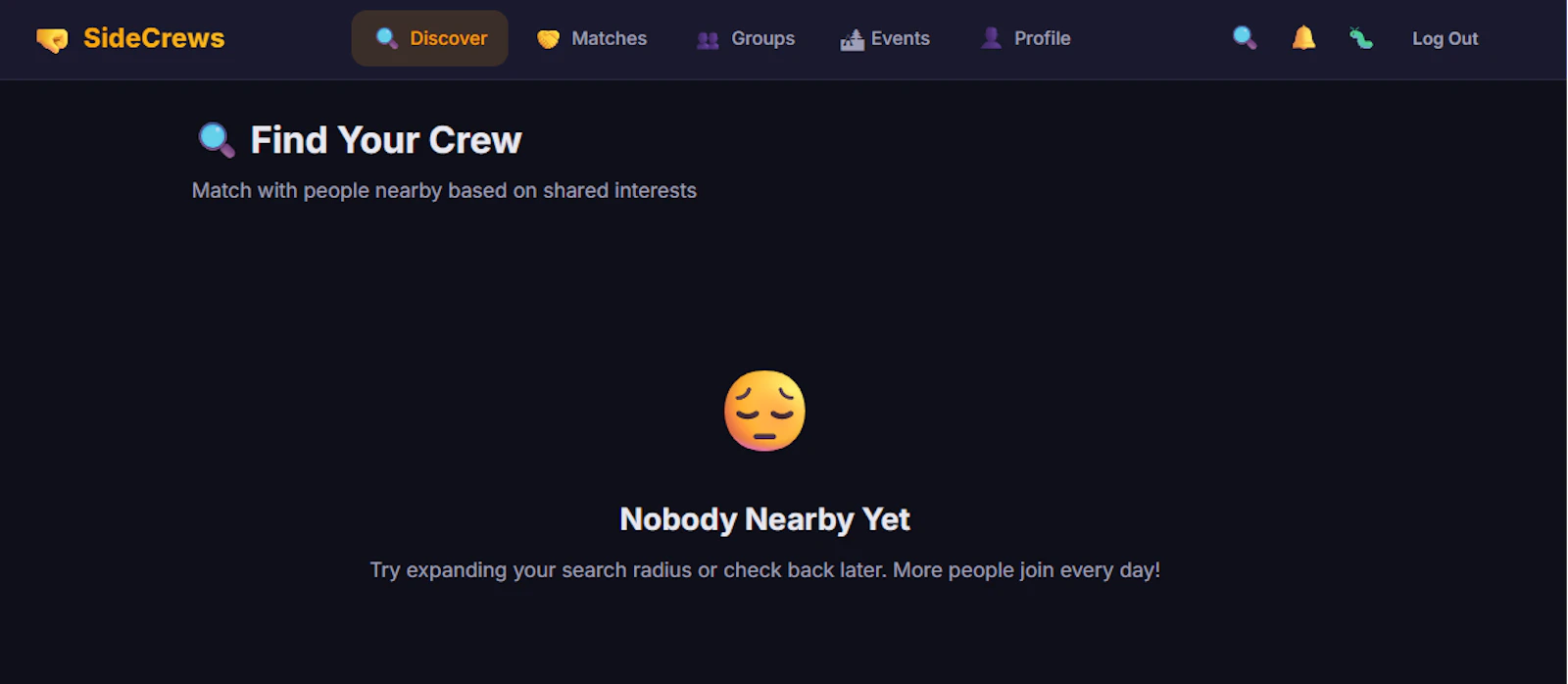 SideCrews — Find Your Crew screenshot 1