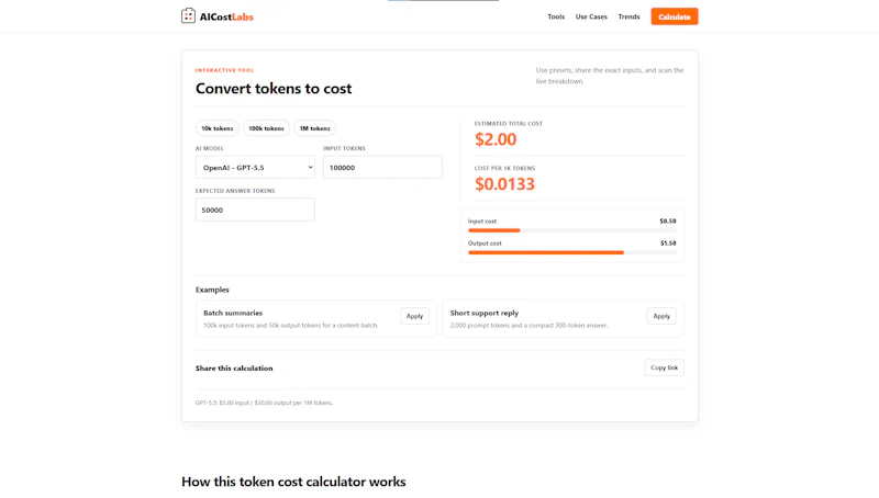 AIcostlabs screenshot 3